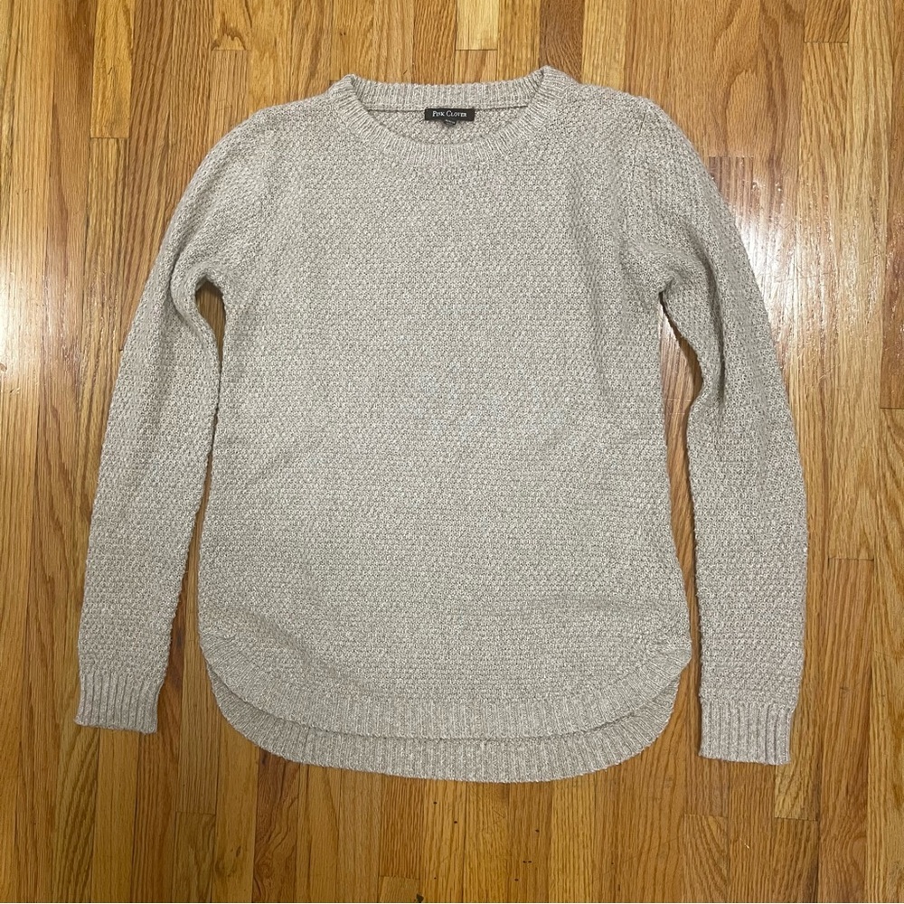 Pink Clover Crew Neck Sweater